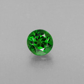 0.48캐럿 천연 그린 크롬 디옵사이드, 라운드 컷, 4.79 mm, VS