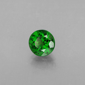 0.48캐럿 천연 그린 크롬 디옵사이드, 라운드 컷, 4.79 mm, VS