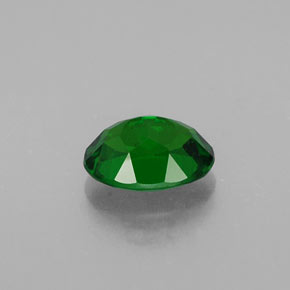 0.90캐럿 천연 그린 크롬 디옵사이드, 타원형 컷, 7×5.1 mm, SI
