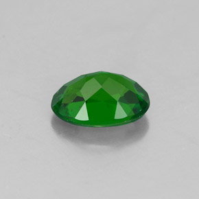 0.82캐럿 천연 그린 크롬 디옵사이드, 타원형 컷, 6.9×5 mm, VS-SI