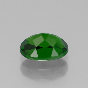 0.92캐럿 천연 그린 크롬 디옵사이드, 타원형 컷, 7.1×5.1 mm, VVS