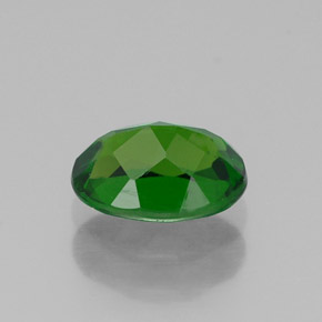 0.91캐럿 천연 그린 크롬 디옵사이드, 타원형 컷, 7×5.1 mm, VS-SI