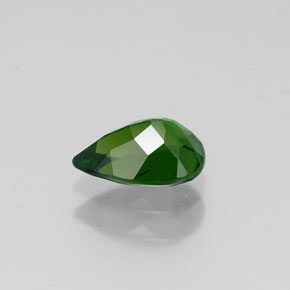 0.70캐럿 천연 그린 크롬 디옵사이드, 배 모양, 6.9×4.8 mm, VVS-VS