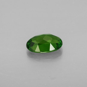 0.76캐럿 천연 그린 크롬 디옵사이드, 타원형 컷, 7×4.9 mm, VVS