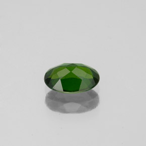 0.75캐럿 천연 그린 크롬 디옵사이드, 타원형 컷, 7×4.8 mm, VS