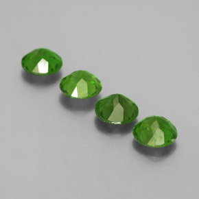 캐럿 천연 그린 크롬 디옵사이드 보석, 라운드 컷, 5.02 mm, VS
