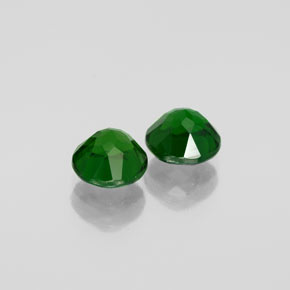 캐럿 천연 그린 크롬 디옵사이드 보석, 라운드 컷, 6.18 mm, VVS-VS