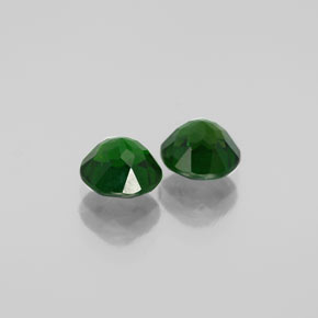 캐럿 천연 그린 크롬 디옵사이드 보석, 라운드 컷, 6.06 mm, VS