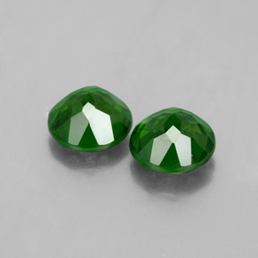 캐럿 천연 녹색 크롬 디옵사이드 보석, 라운드 컷, VS-SI