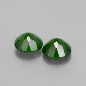 캐럿 천연 그린 크롬 디옵사이드 보석, 라운드 컷, 6.07 mm, VS