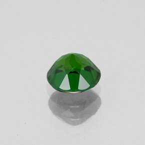 0.85캐럿 천연 그린 크롬 디옵사이드, 라운드 컷, 5.84 mm, VS