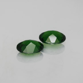 캐럿 천연 그린 크롬 디옵사이드 보석, 타원형 컷, 7.9×6 mm, VVS-VS