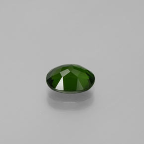 1.54캐럿 천연 그린 크롬 디옵사이드, 타원형 컷, 8.2×6.2 mm, VVS