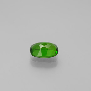 0.94캐럿 천연 그린 크롬 디옵사이드, 쿠션 컷, 7.1×5.1 mm, VVS