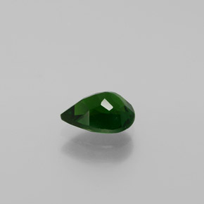 1.13캐럿 천연 그린 크롬 디옵사이드, 배 모양, 7.9×5.9 mm, VS