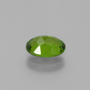 0.88캐럿 천연 그린 크롬 디옵사이드, 타원형 컷, 7.1×5.2 mm, VS
