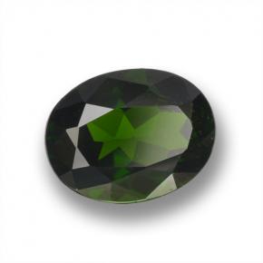 2.09캐럿 천연 그린 크롬 디옵사이드, 타원형 컷, 9.1×7 mm, VS