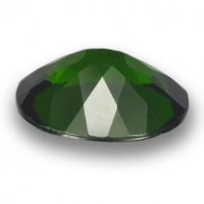 3.60캐럿 천연 그린 크롬 디옵사이드, 타원형 컷, 11.2×9.1 mm, VS