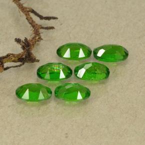 1.54캐럿 천연 미디엄-다크 그린 크롬 디옵사이드 보석, 타원형 컷, 5×3 mm, VS-SI