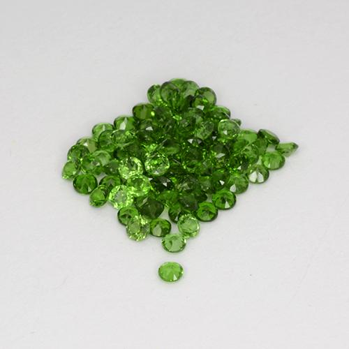 2.55캐럿 천연 다크 그린 크롬 디옵사이드 보석, 라운드 컷, 1.76 mm, VS