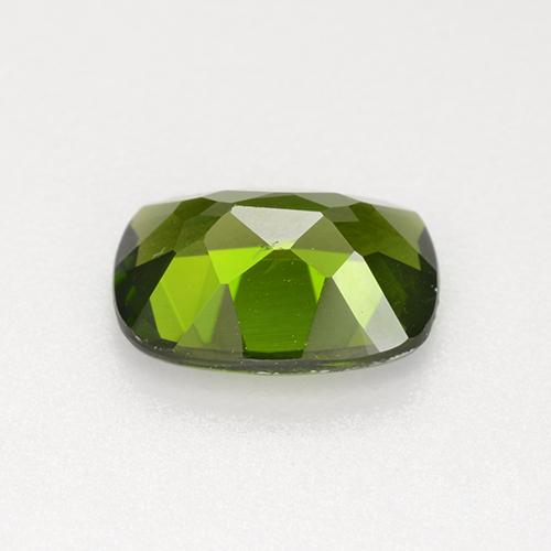 1.32캐럿 천연 포레스트 그린 크롬 디옵사이드, 쿠션 컷, 8×5.9 mm, VVS-VS