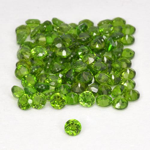 2.59캐럿 천연 해초 녹색 크롬 디옵사이드 보석, 라운드 컷, 1.74 mm, VS