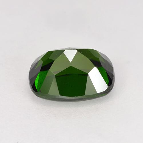 1.70캐럿 천연 포레스트 그린 크롬 디옵사이드, 쿠션 컷, 8.1×6.2 mm, VVS-VS