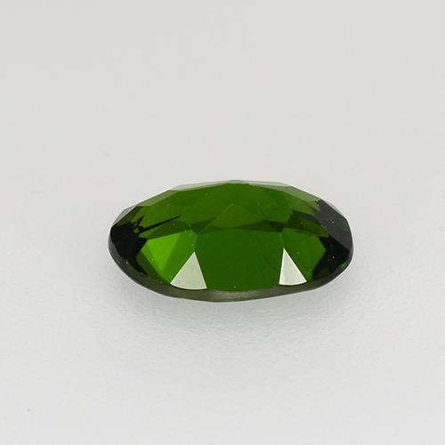 0.58캐럿 천연 포레스트 그린 크롬 디옵사이드, 타원형 컷, 6.6×4.5 mm, VS