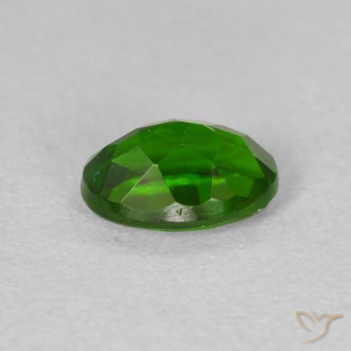 0.85캐럿 천연 Medium Dark-Green 크롬 디옵사이드, 타원형, VS