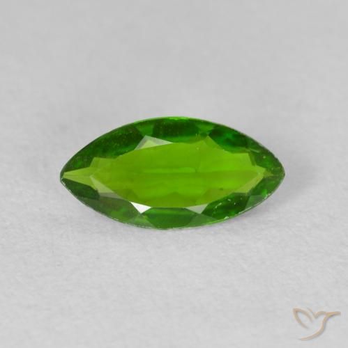 0.85ct 자연스러운 Medium Dark-Green 크롬 디옵사이드, 보석, VS