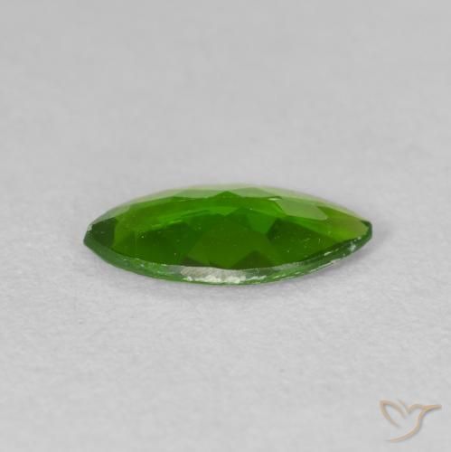 0.85캐럿 천연 Medium Dark-Green 크롬 디옵사이드, 보석, VS