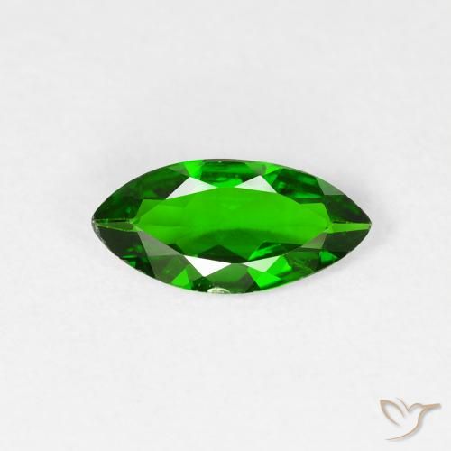 0.78ct 자연스러운 밝은 포레스트 그린 크롬 디옵사이드, 보석, VS-SI