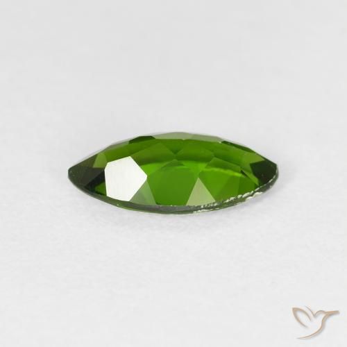 1.14캐럿 천연 Medium Dark-Green 크롬 디옵사이드, 보석, VS-SI