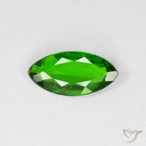 0.85ct 자연스러운 강렬한 녹색 크롬 디옵사이드, 보석, VS-SI