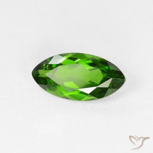 1.26캐럿 천연 Medium Dark-Green 크롬 디옵사이드, 보석, VS-SI