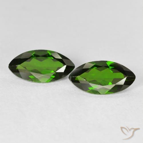 2.35ctw 자연스러운 Medium Dark-Green 크롬 디옵사이드, 보석, VS-SI