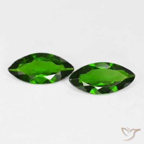 1.67ctw 자연스러운 Medium Dark-Green 크롬 디옵사이드, 보석, VS