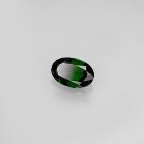 0.36캐럿 천연 그린 크롬 투르말린, 타원형 컷, 5.9×4 mm, VVS-VS