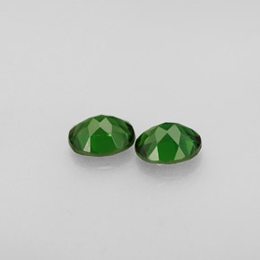 캐럿 천연 그린 크롬 투르말린 보석, 타원형 컷, 5×4 mm, VVS-VS