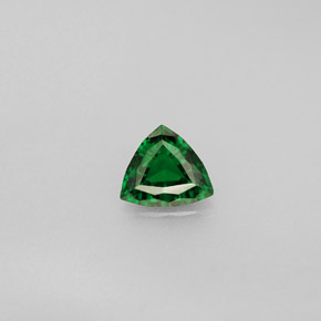0.38캐럿 천연 그린 크롬 투르말린, 트릴리언, 5.5×4.9 mm, VVS-VS