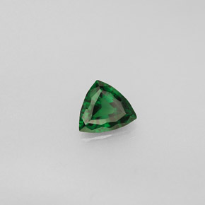 0.38캐럿 천연 그린 크롬 투르말린, 트릴리언, 5.5×4.9 mm, VVS-VS
