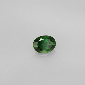 0.34캐럿 천연 그린 크롬 투르말린, 타원형 컷, 5.2×4 mm, VVS-VS