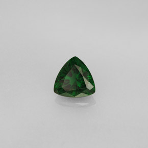 0.51캐럿 천연 그린 크롬 투르말린, 트릴리언, 5.4×5.3 mm, VVS-VS
