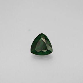 0.27캐럿 천연 그린 크롬 투르말린, 트릴리언, 4.6×4.5 mm, VVS-VS