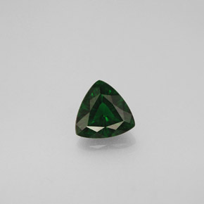 0.35캐럿 천연 그린 크롬 투르말린, 트릴리언, 4.9×4.8 mm, VS