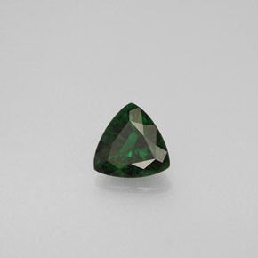 0.35캐럿 천연 그린 크롬 투르말린, 트릴리언, 4.9×4.8 mm, VS