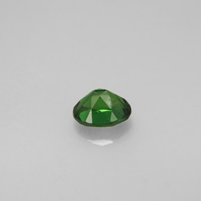 0.36캐럿 천연 그린 크롬 투르말린, 타원형 컷, 4.9×4 mm, VVS-VS