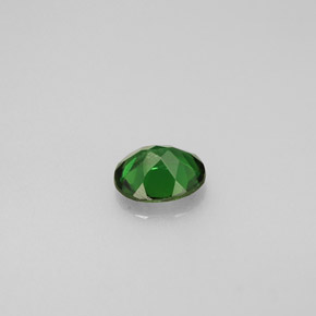 0.31캐럿 천연 그린 크롬 투르말린, 타원형 컷, 4.9×4.1 mm, VS