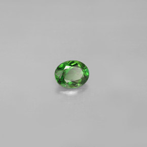 0.30캐럿 천연 그린 크롬 투르말린, 타원형 컷, 4.9×3.9 mm, VS