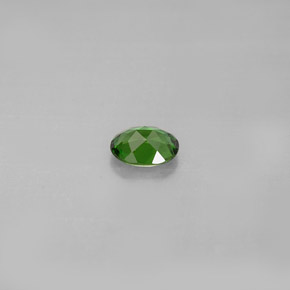 0.30캐럿 천연 그린 크롬 투르말린, 타원형 컷, 4.9×3.9 mm, VS